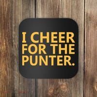 I Cheer For The Punter Iowa Coaster thumb 0