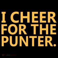 I Cheer For The Punter Iowa Women's Hoodie thumb 2