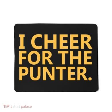 I Cheer For The Punter Iowa Mousepad
