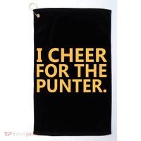 I Cheer For The Punter Iowa Golf Towel thumb 0