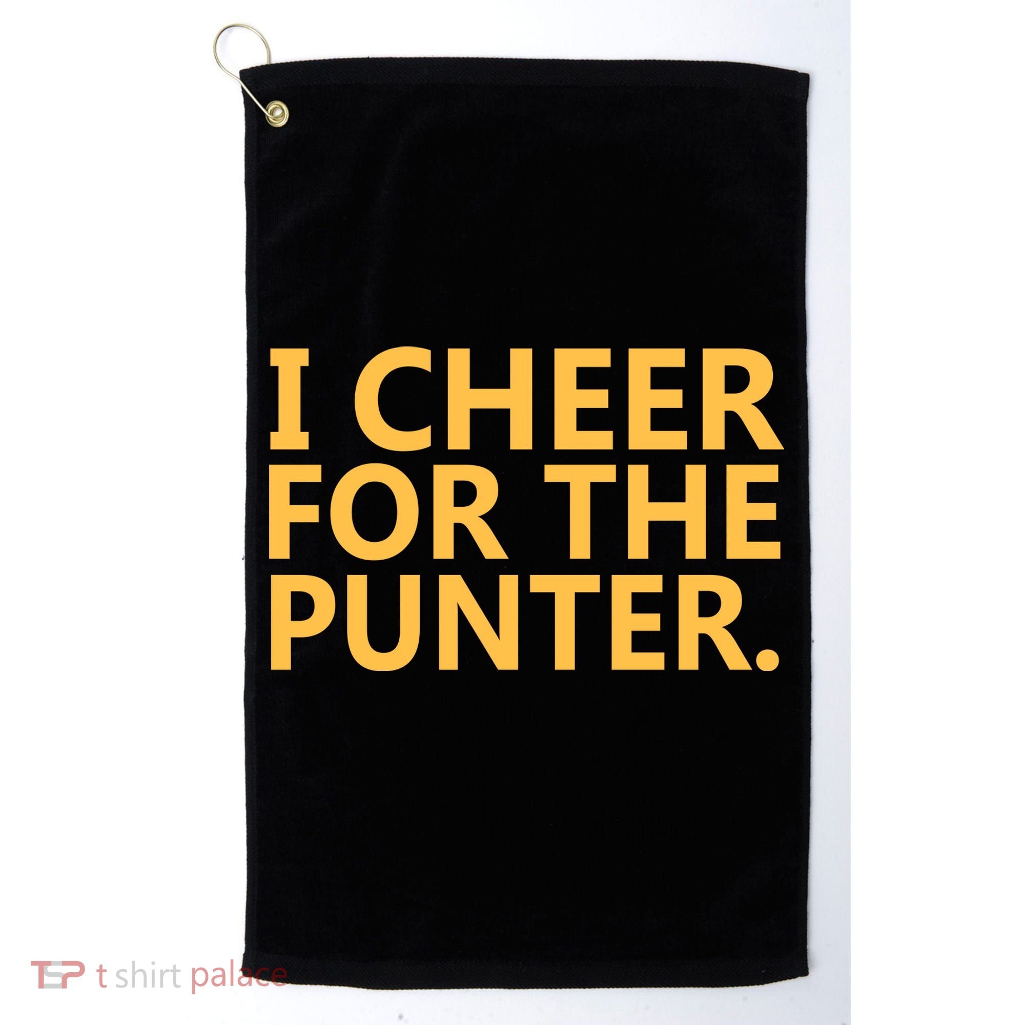 I Cheer For The Punter Iowa Golf Towel