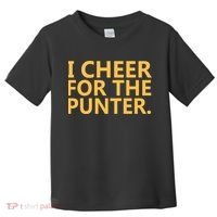 I Cheer For The Punter Iowa Toddler T-Shirt thumb 0