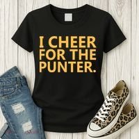 I Cheer For The Punter Iowa Women's T-Shirt thumb 3