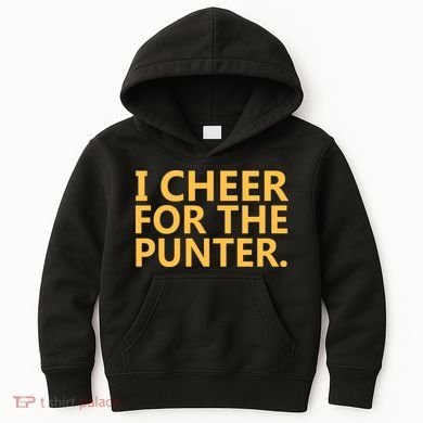 I Cheer For The Punter Iowa Kids Hoodie