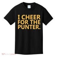 I Cheer For The Punter Iowa Kids T-Shirt thumb 0
