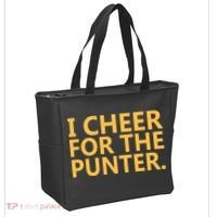 I Cheer For The Punter Iowa Tote Bag thumb 2