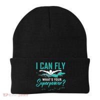 I Can Fly Whats Your Superpower Swimmer Tee Swimming Beanie thumb 0