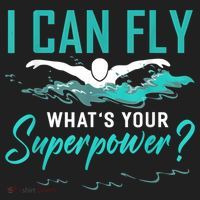 I Can Fly Whats Your Superpower Swimmer Tee Swimming Tumbler thumb 3