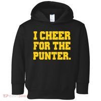 I Cheer For The Punter Toddler Hoodie thumb 0