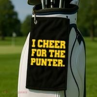 I Cheer For The Punter Golf Towel thumb 2