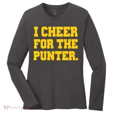 I Cheer For The Punter Women's Long Sleeve Shirt