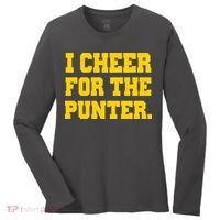 I Cheer For The Punter Women's Long Sleeve Shirt thumb 0