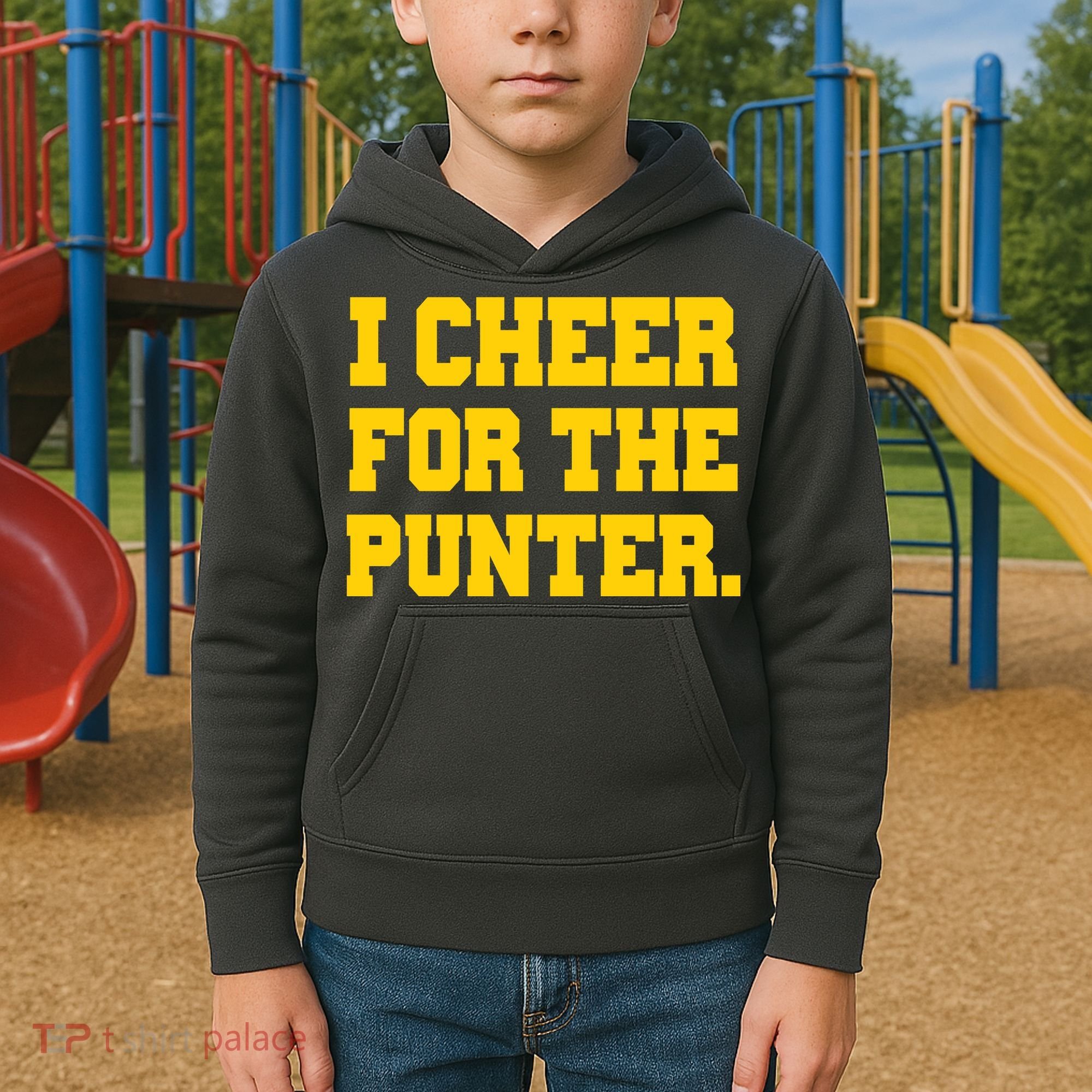 I Cheer For The Punter Kids Hoodie
