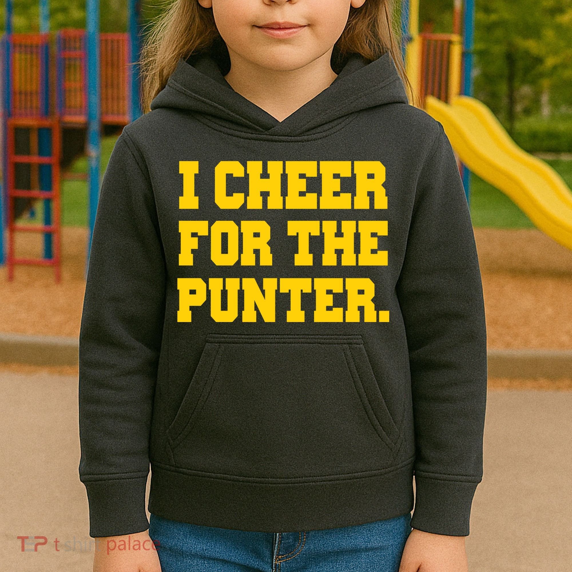 I Cheer For The Punter Kids Hoodie