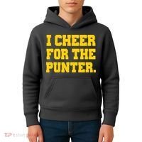 I Cheer For The Punter Kids Hoodie thumb 4
