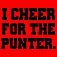 I Cheer For The Punter Santa Hat thumb 1