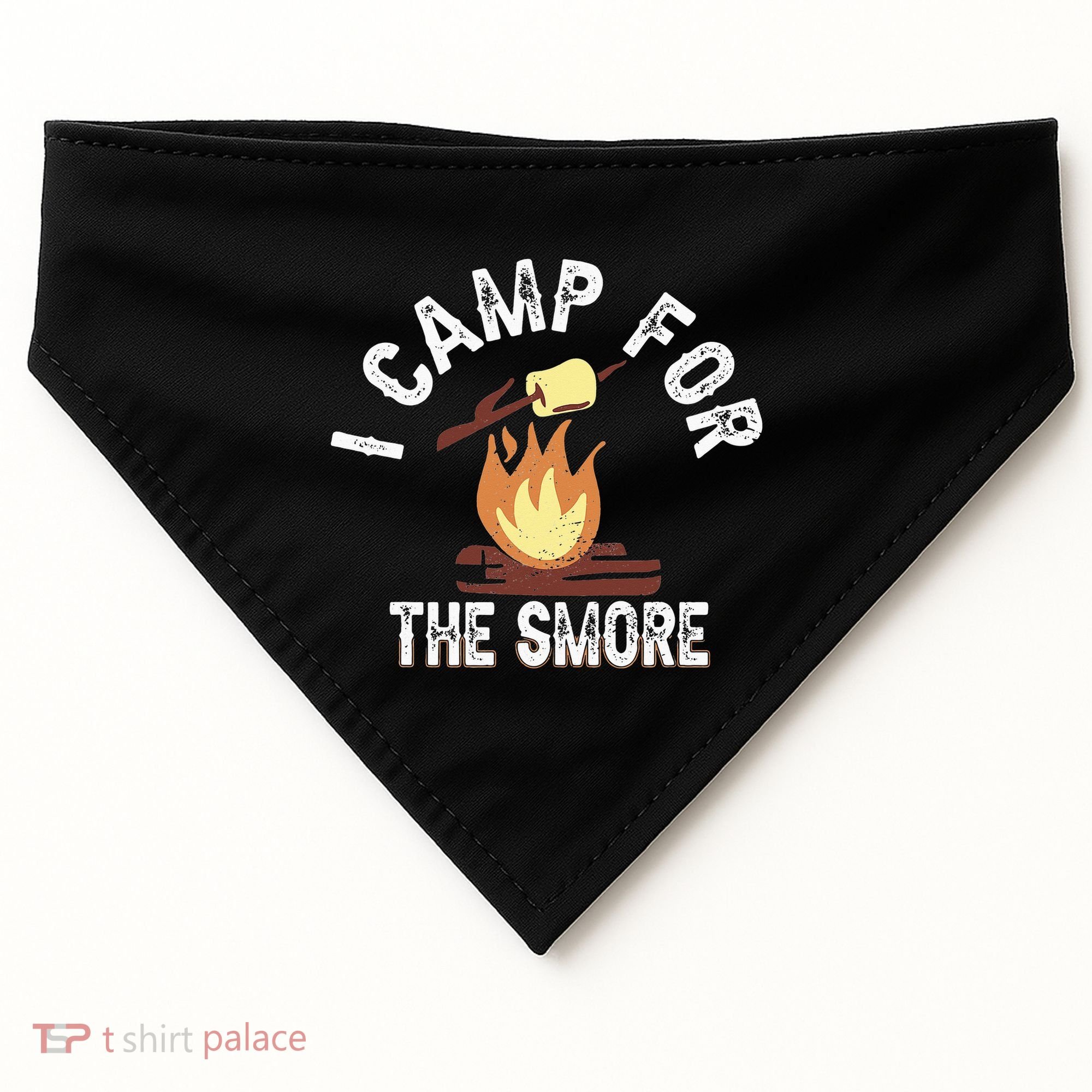 I Camp For The Smore Camper Camping Campfire Outdoor Tent USA-Made Doggie Bandana