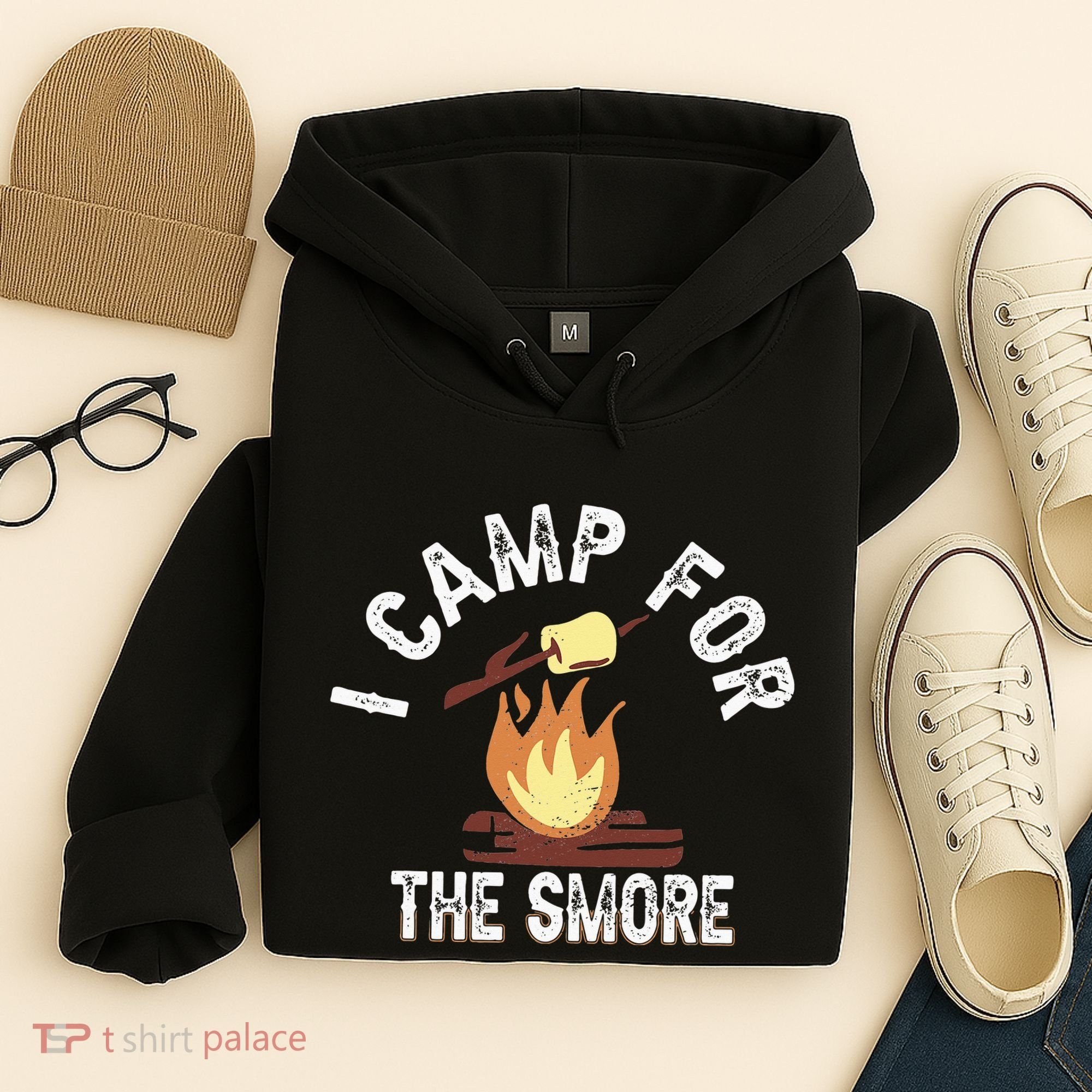 I Camp For The Smore Camper Camping Campfire Outdoor Tent Hoodie