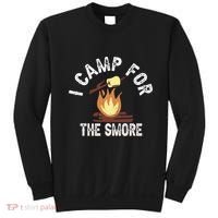 I Camp For The Smore Camper Camping Campfire Outdoor Tent Sweatshirt thumb 0