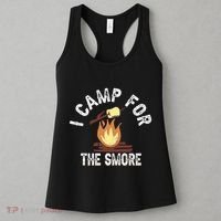 I Camp For The Smore Camper Camping Campfire Outdoor Tent Women's Tank Top thumb 3