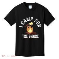 I Camp For The Smore Camper Camping Campfire Outdoor Tent Kids T-Shirt thumb 0