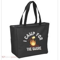 I Camp For The Smore Camper Camping Campfire Outdoor Tent Tote Bag thumb 2