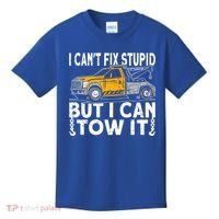 I Cant Fix Stupid But I Can Tow It Tow Truck Driver Gift Kids T-Shirt thumb 0