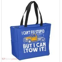 I Cant Fix Stupid But I Can Tow It Tow Truck Driver Gift Tote Bag thumb 2