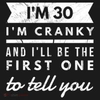 IM Cranky Funny 30th Birthday Gag Gift Idea Puns Gift Women's Hoodie thumb 2