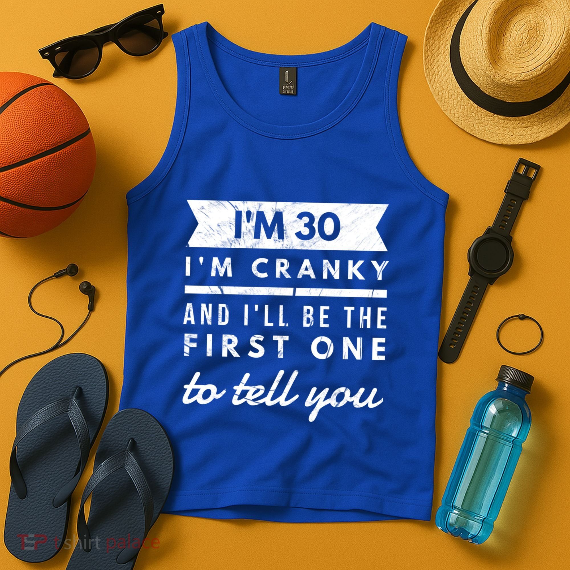 IM Cranky Funny 30th Birthday Gag Gift Idea Puns Gift Tank Top
