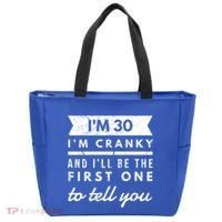 IM Cranky Funny 30th Birthday Gag Gift Idea Puns Gift Tote Bag thumb 0