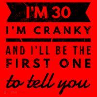 IM Cranky Funny 30th Birthday Gag Gift Idea Puns Gift Santa Hat thumb 1