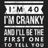 IM Cranky Funny 40th Birthday Gag Gift Idea Puns Gift Beanie thumb 2