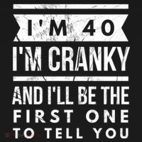 IM Cranky Funny 40th Birthday Gag Gift Idea Puns Gift Women's Hoodie thumb 2