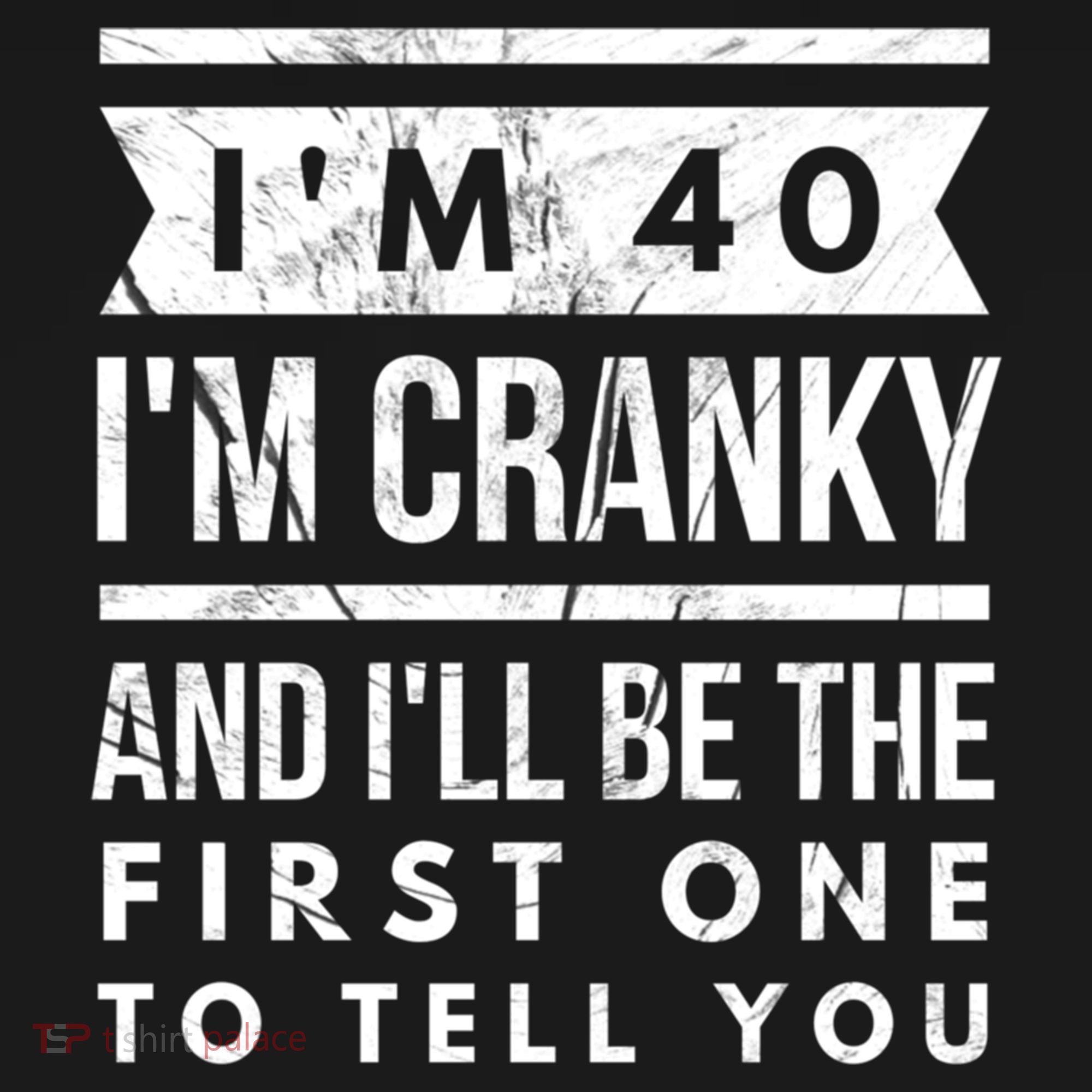 IM Cranky Funny 40th Birthday Gag Gift Idea Puns Gift Women's Hoodie