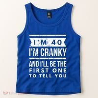IM Cranky Funny 40th Birthday Gag Gift Idea Puns Gift Tank Top thumb 2