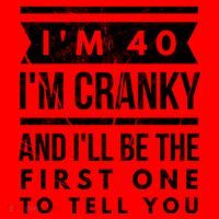 IM Cranky Funny 40th Birthday Gag Gift Idea Puns Gift Santa Hat thumb 1