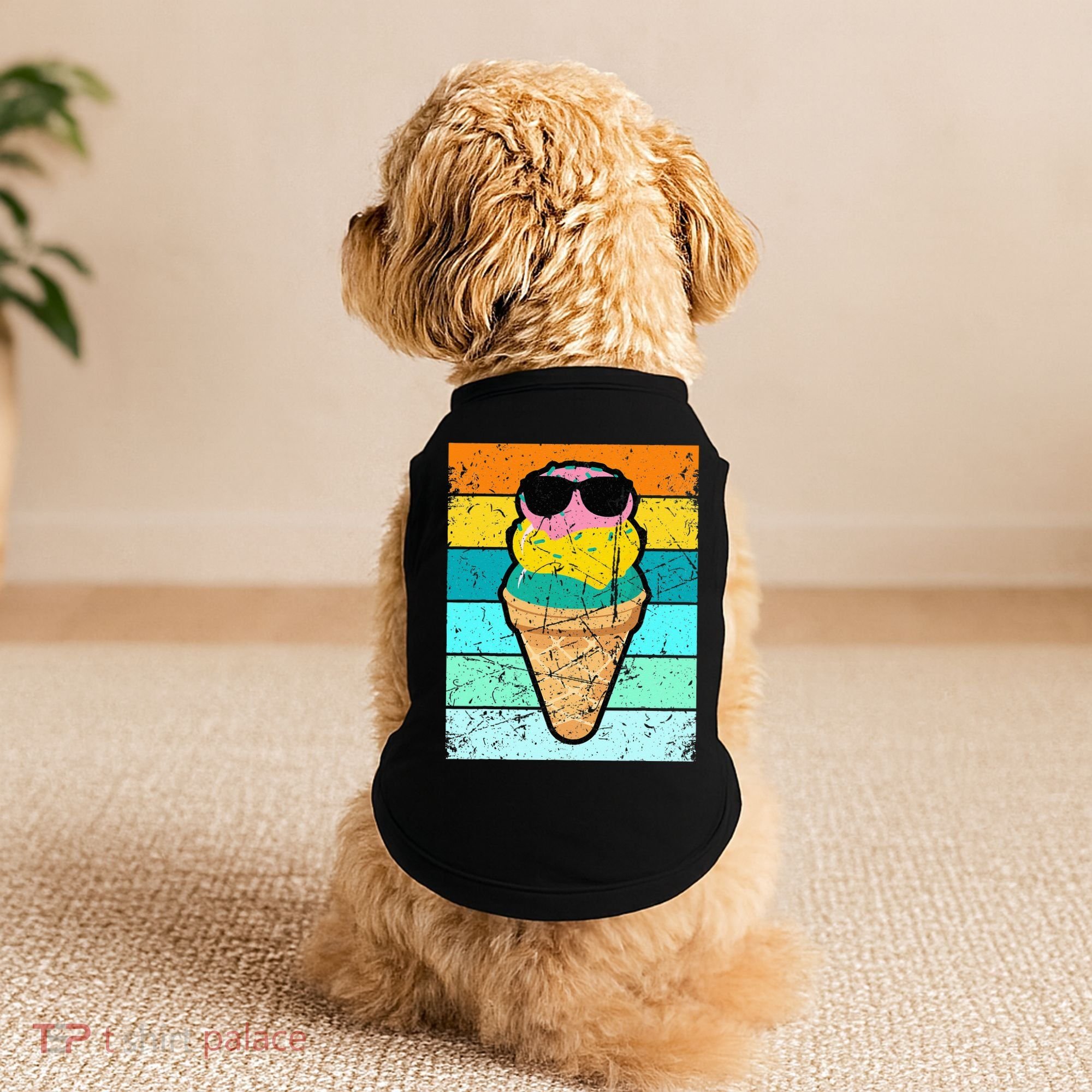 Ice Cream Funny Ice Cream Beach Pool Party Doggie Tank
