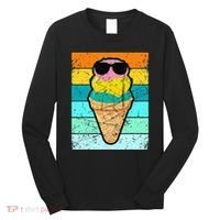 Ice Cream Funny Ice Cream Beach Pool Party Long Sleeve Shirt thumb 0