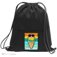 Ice Cream Funny Ice Cream Beach Pool Party Sweatshirt Cinch Pack Bag thumb 0