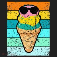 Ice Cream Funny Ice Cream Beach Pool Party Beanie thumb 2