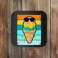 Ice Cream Funny Ice Cream Beach Pool Party Coaster thumb 0