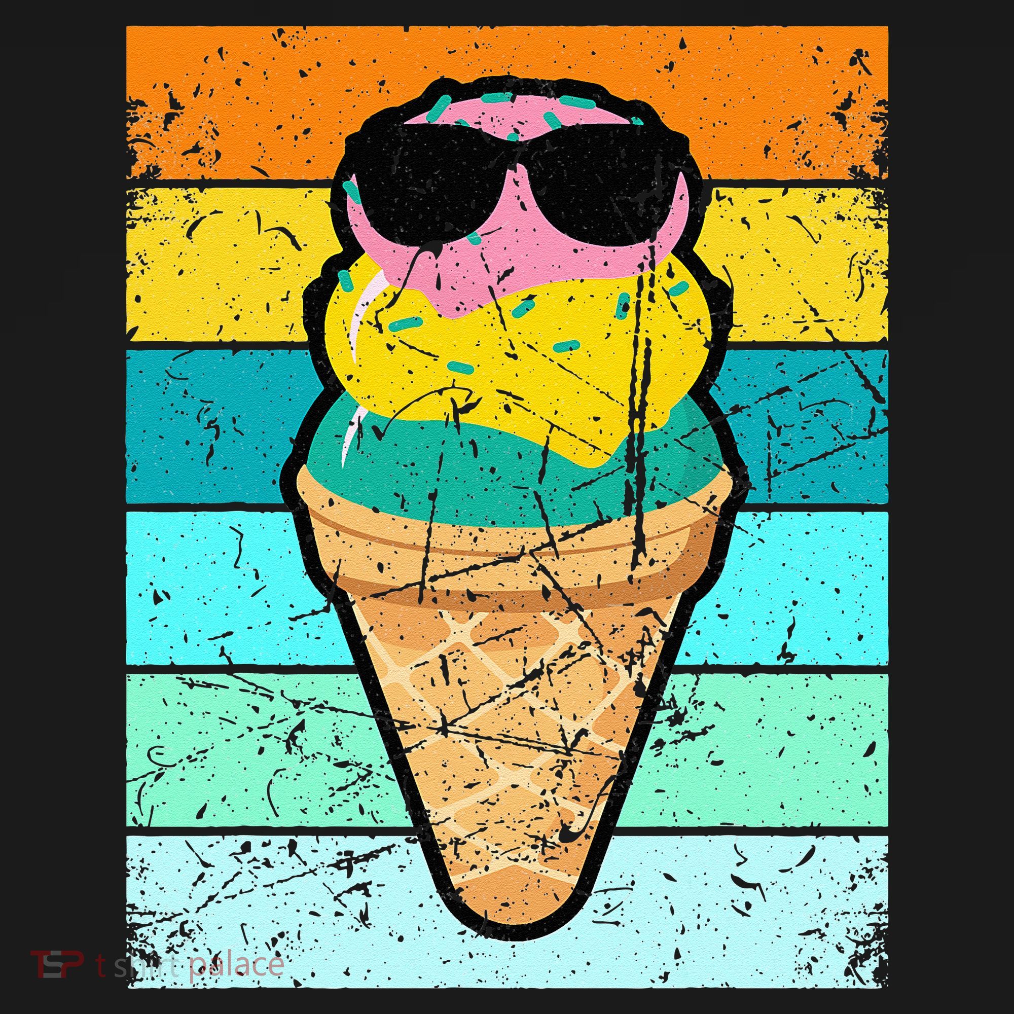 Ice Cream Funny Ice Cream Beach Pool Party Coaster