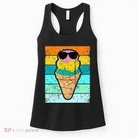 Ice Cream Funny Ice Cream Beach Pool Party Women's Tank Top thumb 0