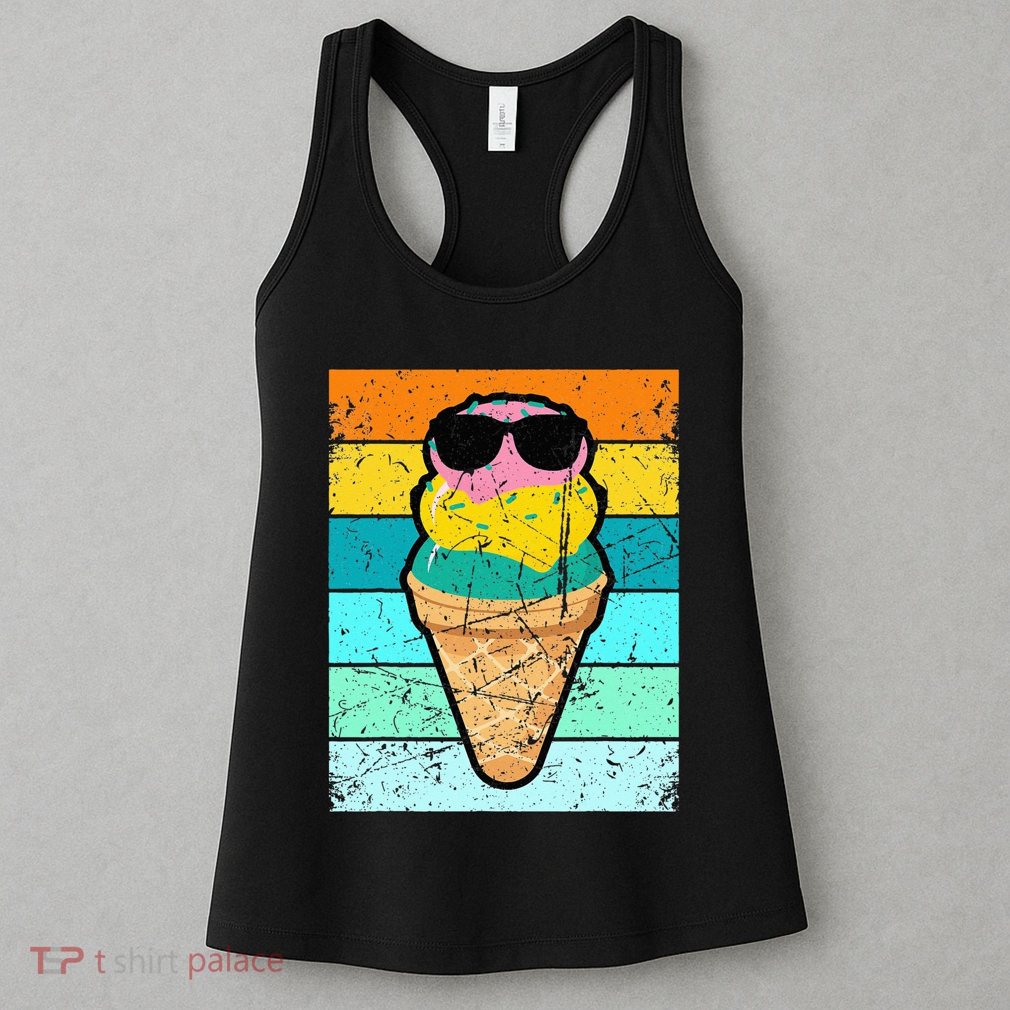 Ice Cream Funny Ice Cream Beach Pool Party Women's Tank Top