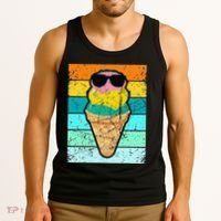 Ice Cream Funny Ice Cream Beach Pool Party Tank Top thumb 3