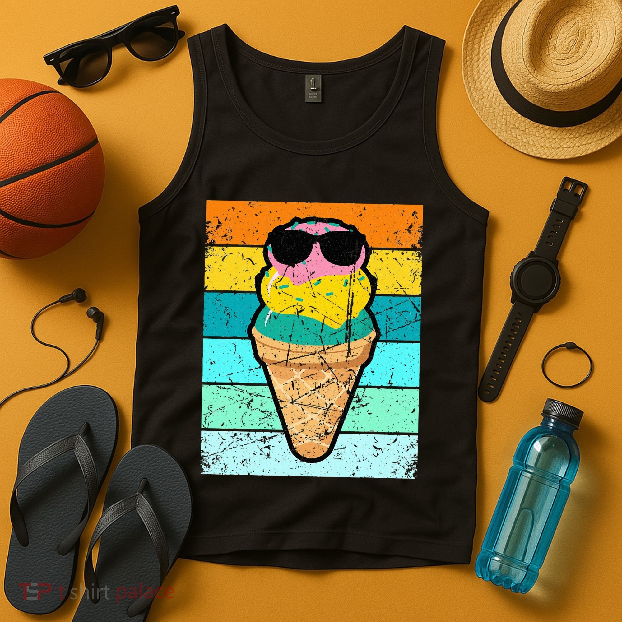 Ice Cream Funny Ice Cream Beach Pool Party Tank Top