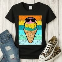 Ice Cream Funny Ice Cream Beach Pool Party Women's T-Shirt thumb 3