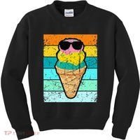 Ice Cream Funny Ice Cream Beach Pool Party Kids Sweatshirt thumb 0