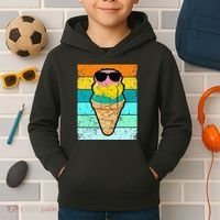 Ice Cream Funny Ice Cream Beach Pool Party Kids Hoodie thumb 2